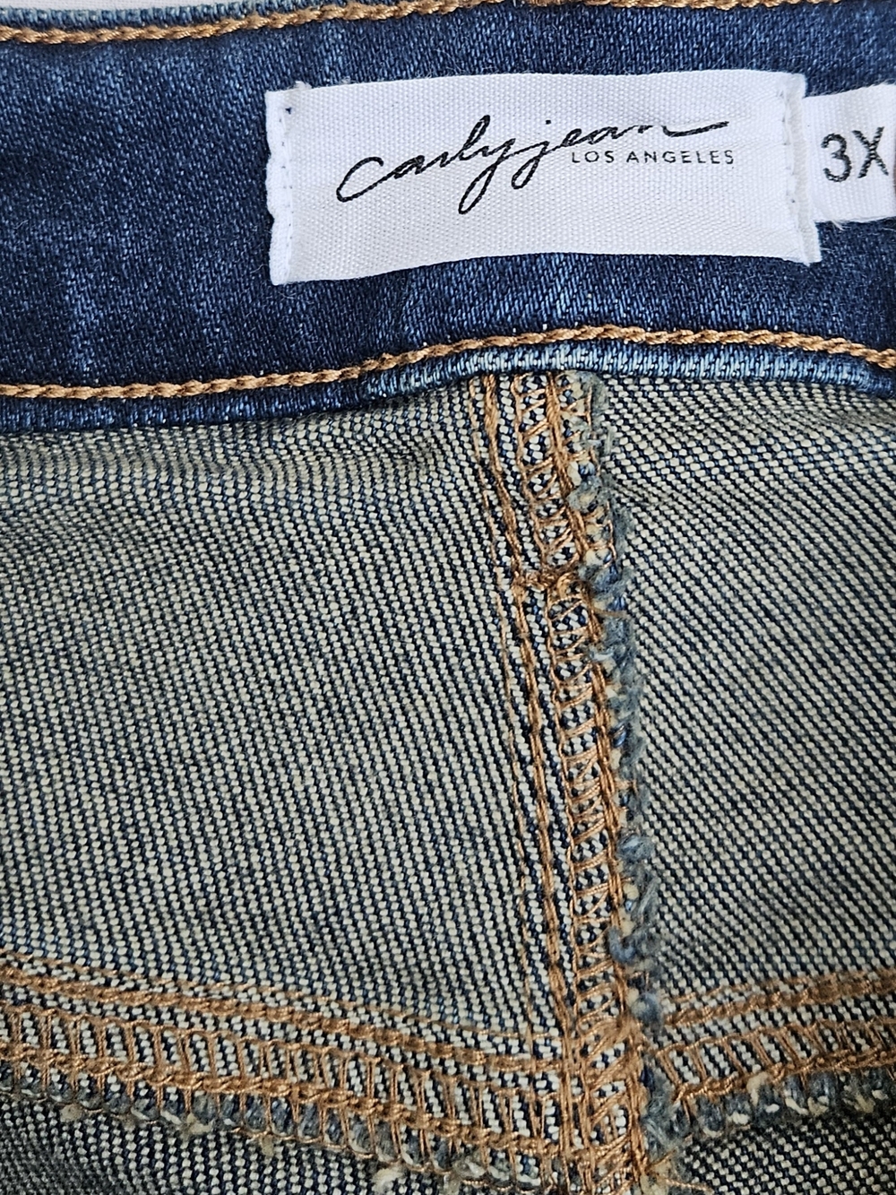 Carly Jean Los Angeles Dylan Dad Jean 3X High Rise Relaxed Straight Jeans - Picture 6 of 13